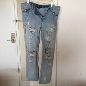 Lucky Sienna Slim Boyfriend Jeans - Distressed